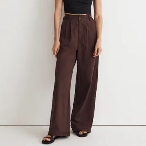 Madewell Brown Wide Leg Pants